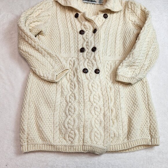 Aran Crafts Ireland Merino Wool Sweater Jacket Womens Medium - Picture 5 of 7